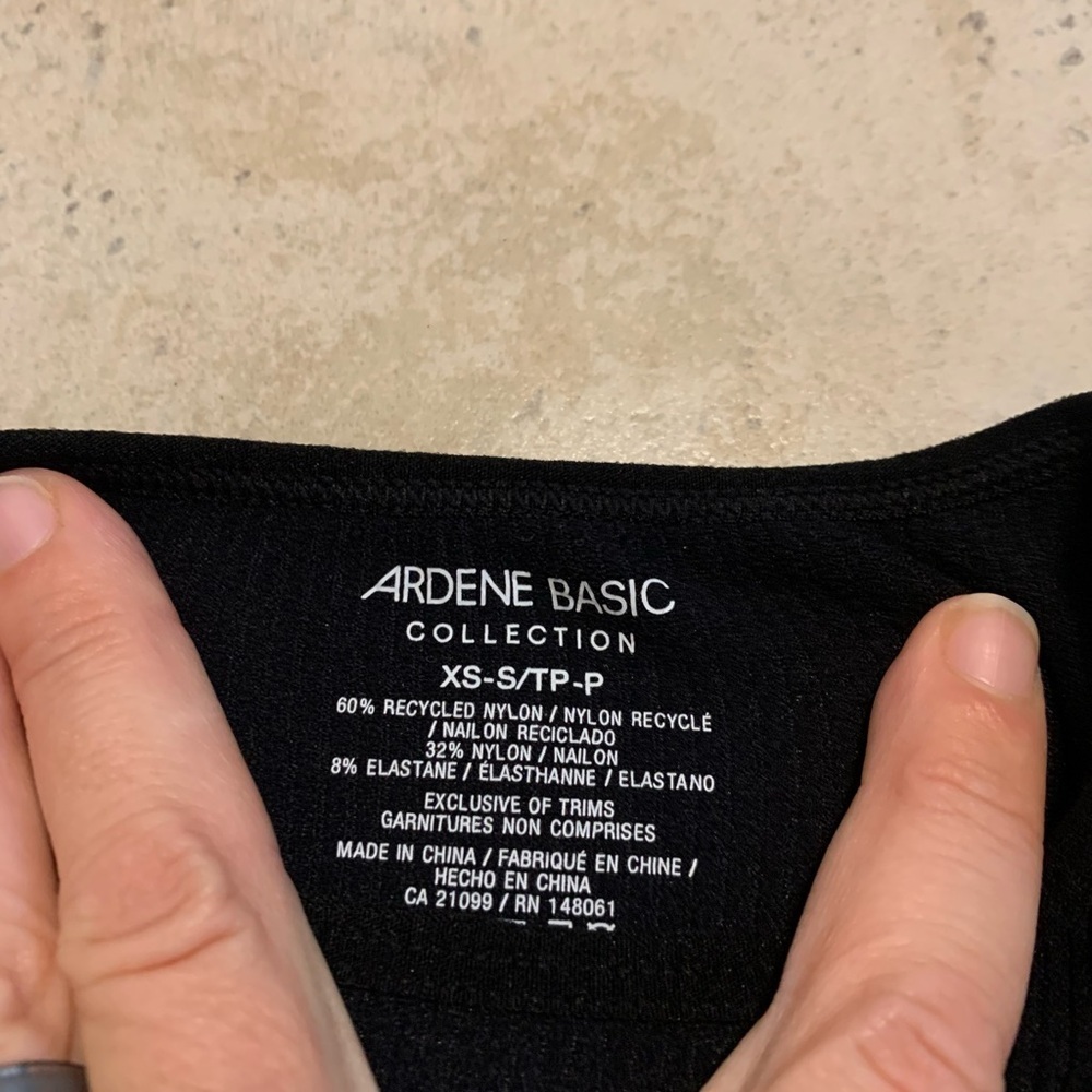 ๐ Ardene Basic Collection Black Ribbed Tank Top - XS-S/TP-P - Picture 2 of 5